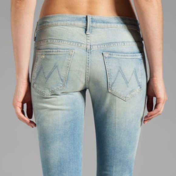 Mother Slacker Fray in Love Drunk Cowboys Jeans - Picture 7 of 8